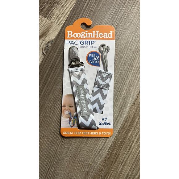 BooginHead PaciGrip Pacifier Clip Chevron Style PG-CHEV Sealed - Picture 1 of 6